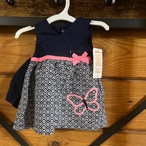 NB NWT dress and hat set